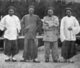 Vietnam: Deo Van Tri (Kham Oun), Lord of the Tai Federation of Sipsongchuthai (1849-1908) second left, with other White Tai leaders